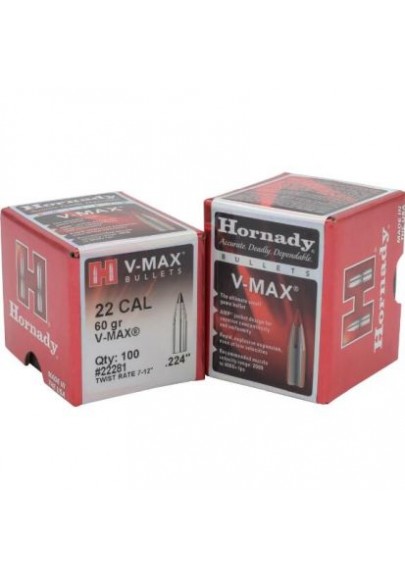 HORNADY PALLE V-MAX 224" 60GR 100PZ