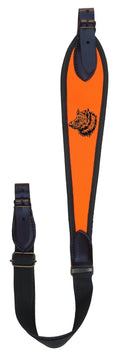 SAG NATURE TRACOLLA PER CARABINA  FLUO CON RICAMO CINGHIALE