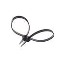 MANETTE POLIZIA A FLESSIONE IN PLASTICA NERA