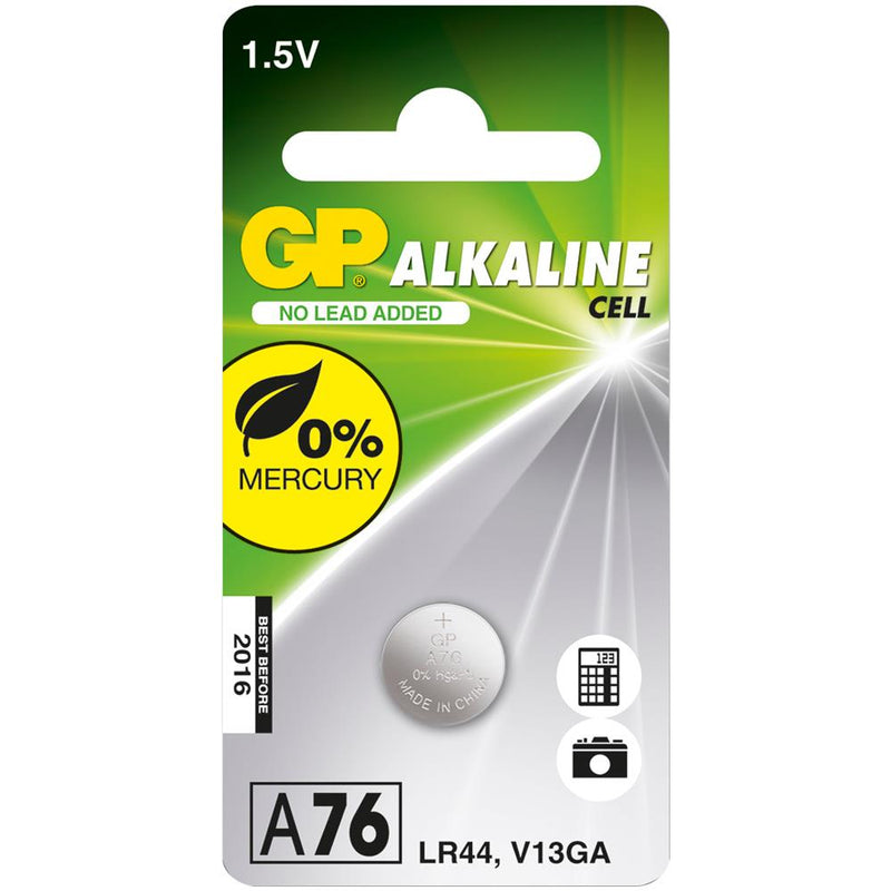 GP BATTERIA ALCALINA LR44 A76 1.5V